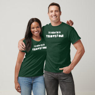 Jag skulle hellre vara i Yellowstone National Park T Shirt