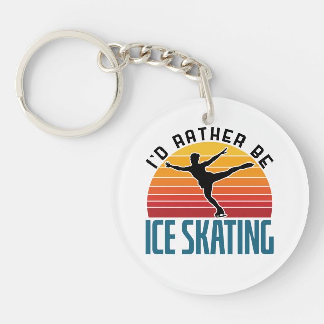 Jag skulle hellre vara Ice Skating Figur Skater (Framsidan)