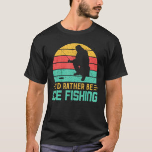 Jag skulle hellre vara isfisk med finnoj Retro Vin T Shirt