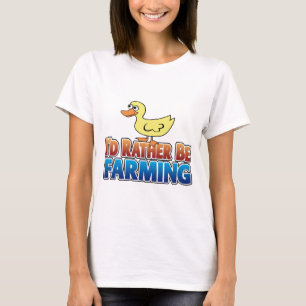 Jag skulle hellre vara jordbrukare! ANKA (virtuell Tee Shirt