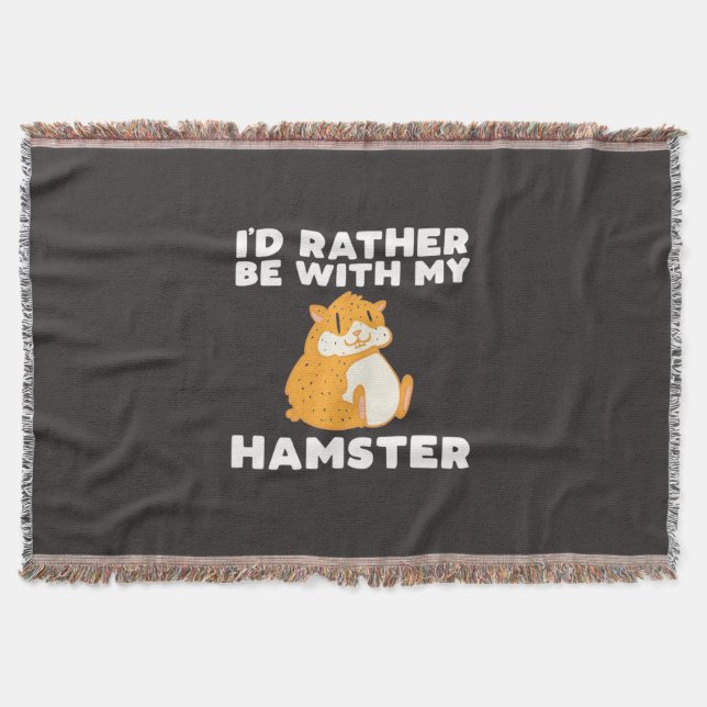 Jag skulle hellre vara med mina hamstrar filt (Framsidan)