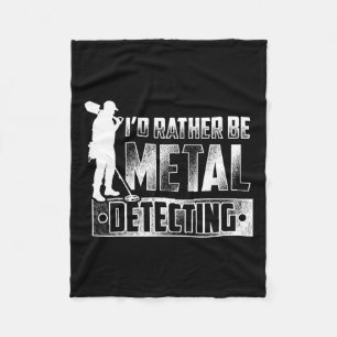 Jag skulle hellre vara Metall och upptäcka T Shirt Fleecefilt
