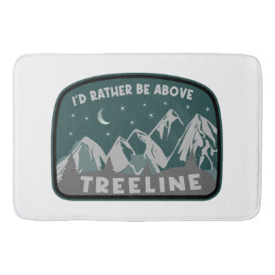 Jag skulle hellre vara ovanför Treeline Badrumsmatta
