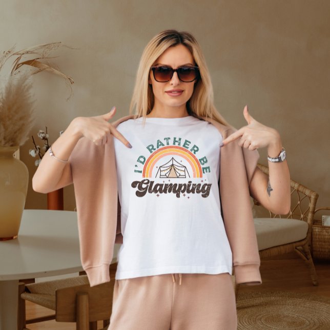 Jag skulle hellre vara på camping  t shirt (Skapare uppladdad)