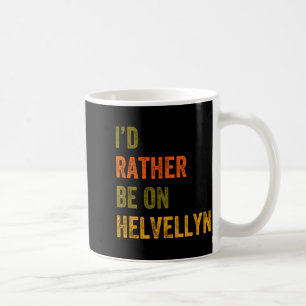 Jag skulle hellre vara på Helvellyn Mountain Lake Kaffemugg