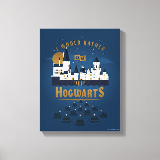 Jag skulle hellre vara på HGWARTS™ Abstrakt Boat R Canvastryck