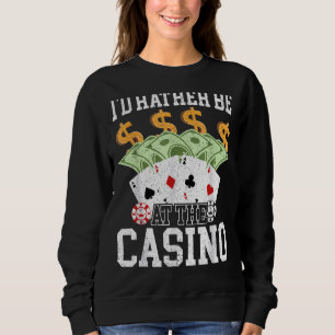 Jag skulle hellre vara på kasinokerkortet Ga T Shirt