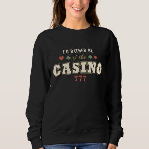 Jag skulle hellre vara på kasinons Retro Vintage-s T Shirt