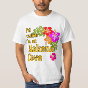 Jag skulle hellre vara på Makena Cove Hawaii T Shirt