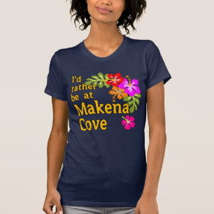 Jag skulle hellre vara på Makena Cove Hawaii Tröja
