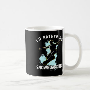 Jag skulle hellre vara snuttig på Winter Sport Gif Kaffemugg