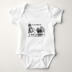Jag skulle hellre vara Steer Wrestling T Shirt
