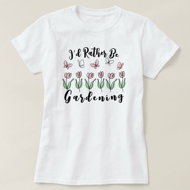 Jag skulle hellre vara  t shirt (Design framsida)