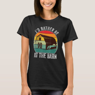 Jag skulle hellre vara vid barnen - den roliga far t shirt