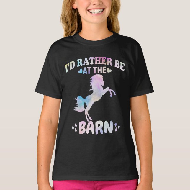 Jag skulle hellre vara vid barnen t shirt (Framsida)