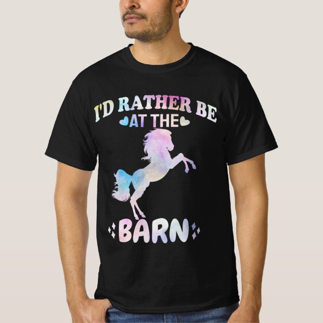 Jag skulle hellre vara vid barnen t shirt (Framsida)