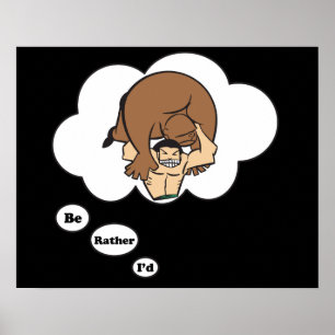 Jag skulle hellre vara Wrestling 2 Poster