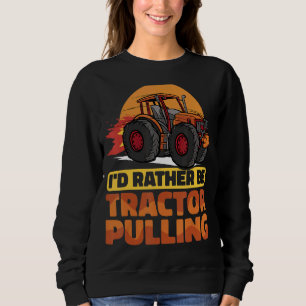Jag skulle hellre vilja vara Tractor Pulling Tract T Shirt