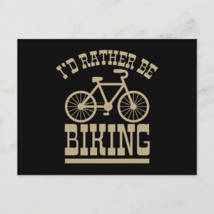 JAG SKULLE HELRE CYKLA Roligt Cykling Cyklist Vykort