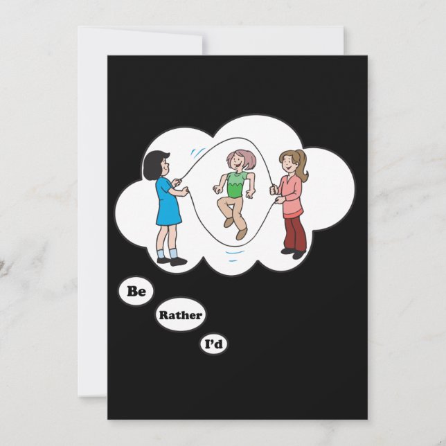 Jag skulle hoppar ganska rep 4 inbjudningar (Framsida)