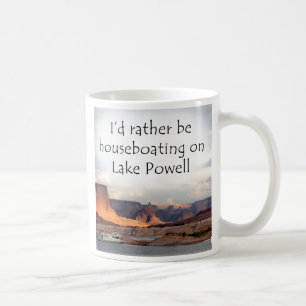 Jag skulle houseboating ganska på sjön Powell! Kaffemugg
