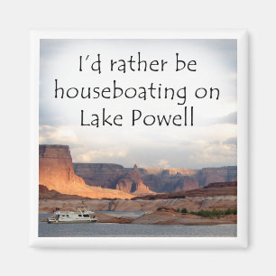 Jag skulle houseboating ganska på sjön Powell Magnet