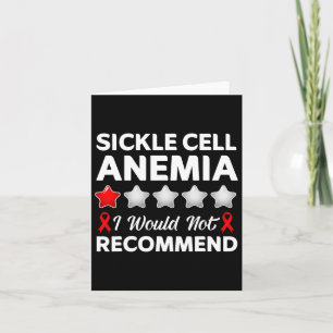 Jag skulle inte rekommendera medvetenhet om sickle kort