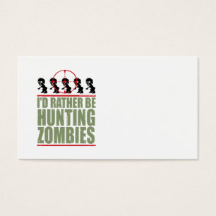 Jag skulle jagar ganska Zombies Visitkort