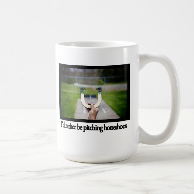 Jag skulle kastar ganska hästskomuggen mugg (Höger)