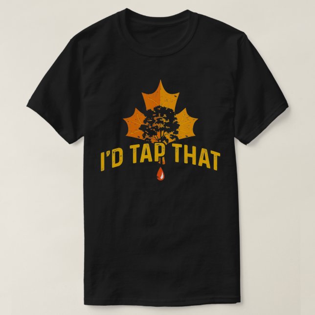 Jag skulle klämma på Träd för syriup Träd Älskare T Shirt (Design framsida)