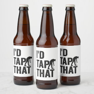 Jag skulle klappa den där vackra Golf Sport Golfin Ölflaska Etikett