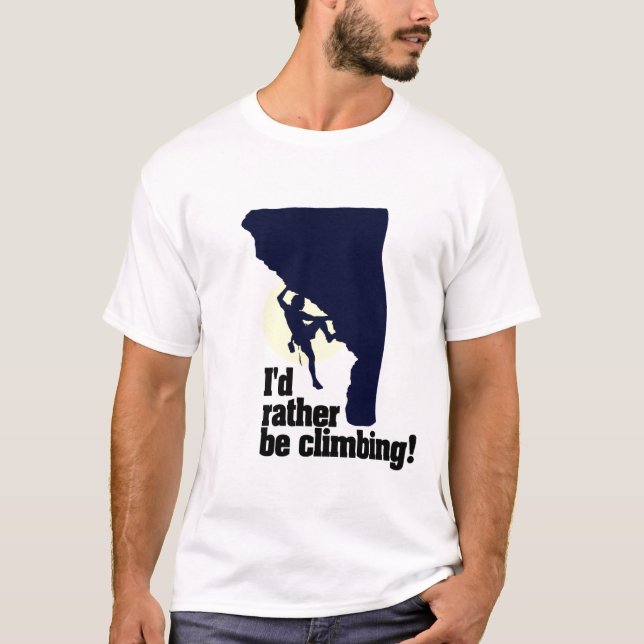 Jag skulle klättrar ganska! tee (Framsida)