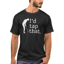 Jag skulle knacka den roliga golf T-Shirten