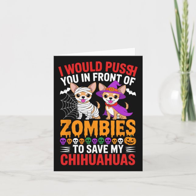 Jag Skulle Knuffa Dig Framför Zombies Hundälskare  Kort (Framsida)
