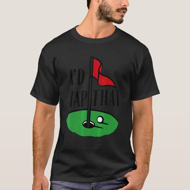 Jag skulle knulla den golfspelaren golf golf t shirt (Framsida)