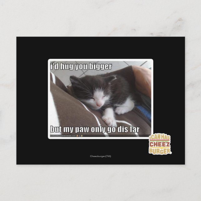 Jag skulle krama dig större vykort (Framsida)