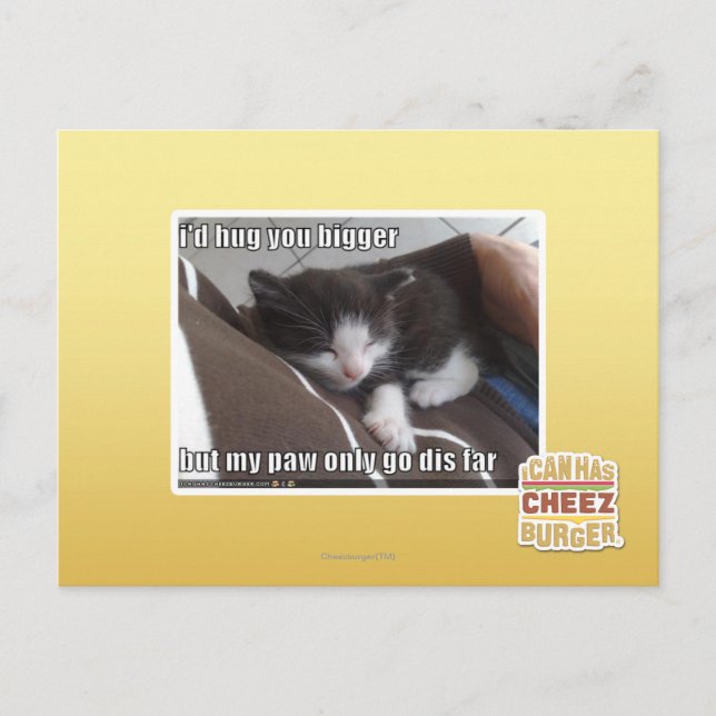 Jag skulle kramen dig som var större vykort (Framsida)