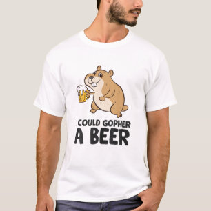 Jag skulle kunna få en Beer-fin drickande Gopher T Shirt