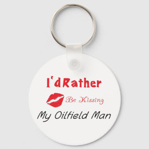 Jag skulle kysser ganska min Oilfieldman Nyckelring