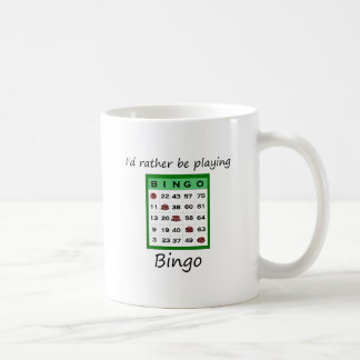 Jag skulle leker ganska bingoen (kortet) kaffemugg