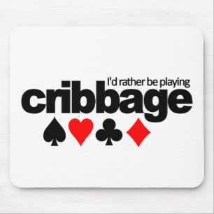 Jag skulle leker ganska Cribbage mousepad Musmatta