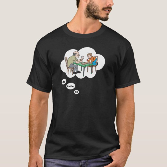 Jag skulle leker ganska Cribbage T-shirt (Framsida)
