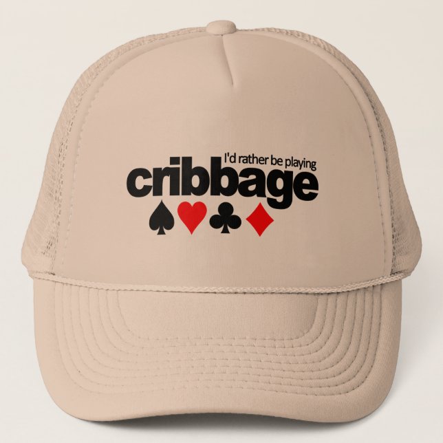 Jag skulle leker ganska den Cribbage hatten - välj Truckerkeps (Framsida)