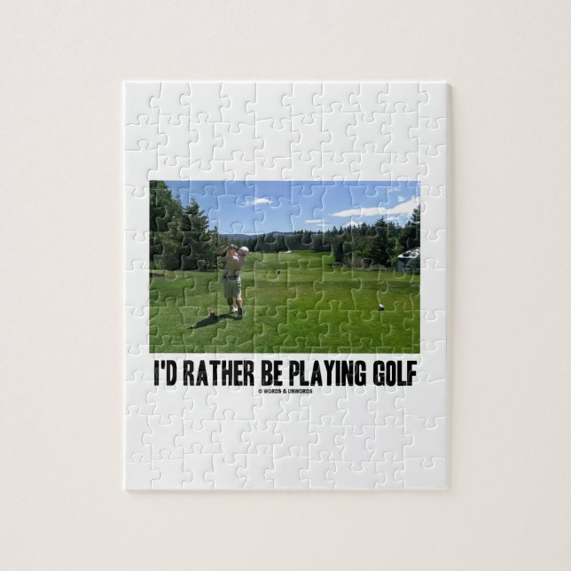 Jag skulle leker ganska Golf (golfaren på Pussel (Vertikal)