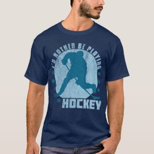 Jag skulle leker ganska hockey t shirt