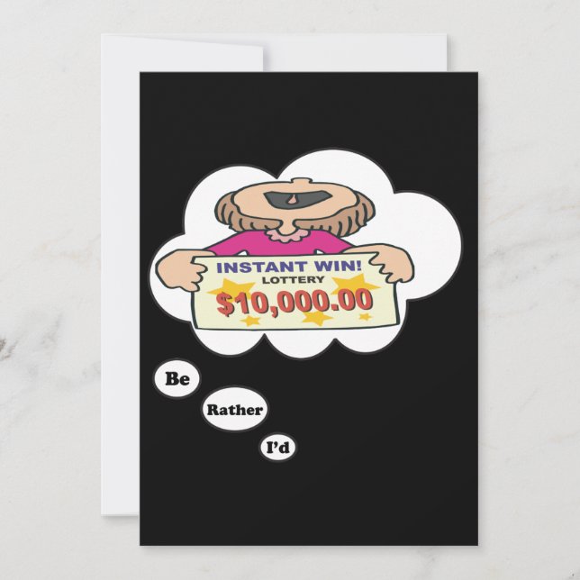 Jag skulle leker ganska lotteri 2 inbjudningar (Framsida)