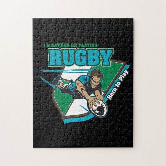 Jag skulle leker ganska Rugby Pussel (Vertikal)