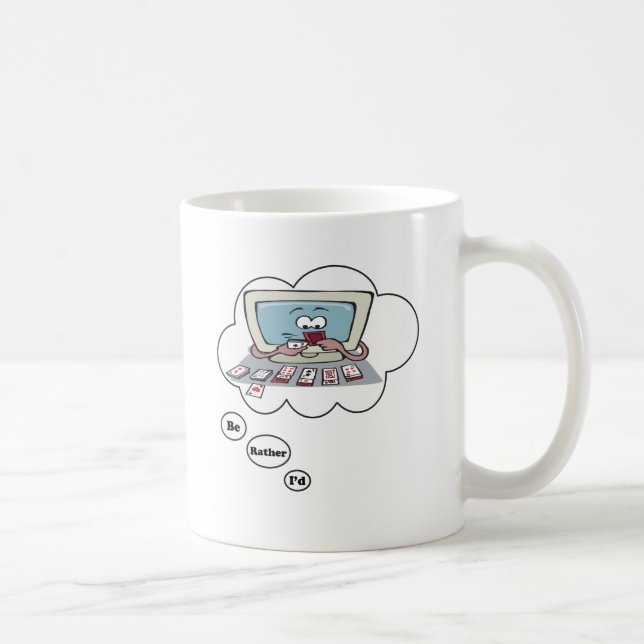 Jag skulle leker ganska solitairen kaffemugg (Höger)