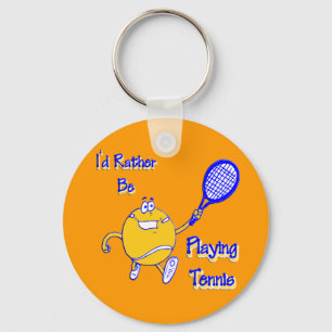 Jag skulle leker ganska tennis nyckelring