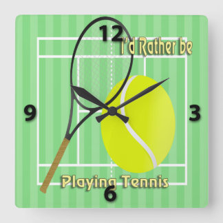 Jag skulle leker ganska tennisväggen tar tid på fyrkantig klocka